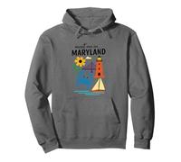 Santa Cruz California Coastal Vibes Pullover Hoodie