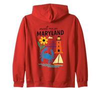 Santa Cruz California Coastal Vibes Zip Hoodie
