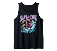 Santa Cruz California Summer T-Shirts Surfing Bigfoot Shark Tank Top