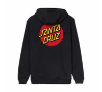 Santa Cruz Classic Dot Chest Hooded Sweatshirt Black
