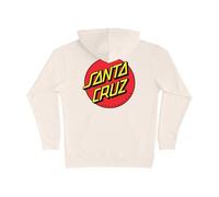 SANTA CRUZ Classic Dot P/O Hooded Heavyweight Sweatshirt Bone XL Mens