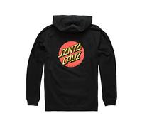 SANTA CRUZ Classic Dot P/O Hooded Midweight Youth Sweatshirt, Black, S
