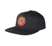 Santa Cruz Classic Dot Snapback Cap - Black