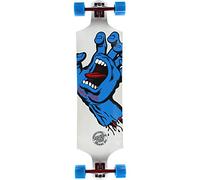 SANTA CRUZ Complete Drop Through Skateboard - Screaming Hand White, 10" x 40"