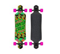 SANTA CRUZ Complete Longboard Mandala Hand 9 x 36 Drop Thru, Multi-coloured