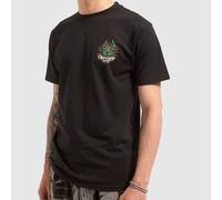 Santa Cruz Dressen Rose Cross Printed Mens T-Shirts in Black, Size: S S