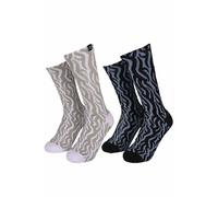 Santa Cruz - Dressen Tribal Pack Of 2 Black/White - Socks - black - EU 42-45 - 80% Cotton, 18% Polyester, 2% Elastane EU 42-45