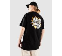 Santa Cruz Flaming Dice Dot Chest T-Shirt black S