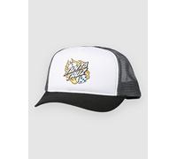 Santa Cruz Flaming Dice Dot Meshback Cap grey Uni