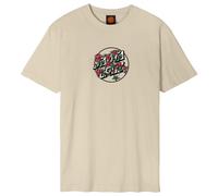 Santa Cruz - Flash Stacked Dot Front - T-shirt size XL, sand