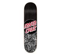 Santa Cruz Flier Collage Dot Skateboard Deck Black 8.125"