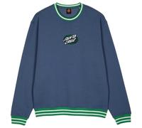 Santa Cruz - Global Oval Dot Front Crew - Jumper size S, blue