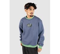 Santa Cruz Global Oval Dot Front Crew Sweater heritage blue S