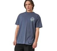 Santa Cruz Men's Burnt Opus T Shirt Heritage Blue Backprint Logo Short Sleeved Cotton Tee Top (UK, Alpha, M, Regular, Regular)