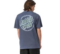 Santa Cruz Men's Burnt Opus T Shirt Heritage Blue Backprint Logo Short Sleeved Cotton Tee Top (UK, Alpha, XL, Regular, Regular)