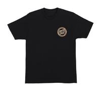 SANTA CRUZ Men's S/S T-Shirt Carved MFG Skate T-Shirt, Black, L