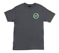 SANTA CRUZ Men's S/S T-Shirt Carved MFG Skate T-Shirt, Charcoal, L