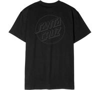 Santa Cruz Tonal Opus Dot Stripe Short Sleeve T-shirt Black M