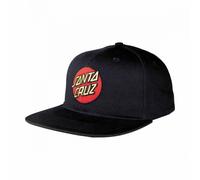 Santa Cruz Classic Dot Snapback Cap - Black
