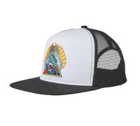 SANTA CRUZ Mesh Trucker High Profile Snapback Hat Natas Screaming Panther Skate Hat, Black/White, One size