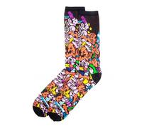 Santa Cruz : Multicolour Cartoon Halloween Crew Length Casual Socks, Unisex-Adults, 1 count