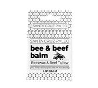 SANTA CRUZ PALEO Beef Tallow Beeswax Lip Balm Hydrating Moisturizer, Natural Grass Fed Lip Care Tallow Balm Soothes Chapped, Dry Lips, Hypoallergenic for Sensitive Skin, Long Lasting & Vitamin Rich