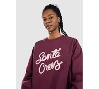 Santa Cruz Ribbon Script Front Crew Sweater dark cherry 12