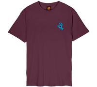 Santa Cruz Screaming Hand Chest T-Shirt (UK, Alpha, L, Regular, Regular, Dark Cherry)
