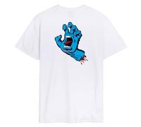 Santa Cruz - Screaming Hand Chest T-Shirt - T-shirt size M, white