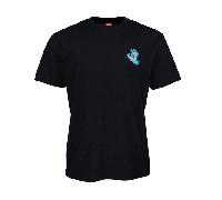 Santa Cruz Screaming Hand Chest Short Sleeve T-shirt Black S Men,Women