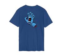 Santa Cruz Screaming Hand T Shirt Rich Navy Blue Backprint Skate Tee Top Large