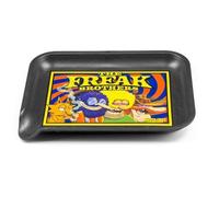 Santa Cruz Shredder Freak Brothers Black Tray - Smooth Rounded Edges, Spout for Easy Filling - Durable Design for Effortless Experience - Small