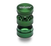 Santa Cruz Shredder Herb Grinder 3 Piece Medium 2 1/8" Superior Grip and Aluminium (Green)
