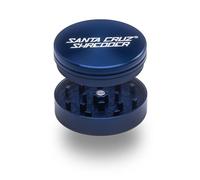 Santa Cruz Shredder Metal Herb Grinder Knurled Top for Stronger Grip 2-Piece 2.7" (Blue)