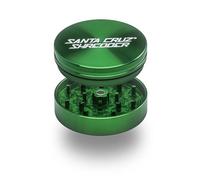 Santa Cruz Shredder Metal Herb Grinder Knurled Top for Stronger Grip 2-Piece 2.7" (Green)
