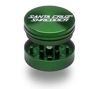 Santa Cruz Shredder Metal Herb Grinder Knurled Top for Stronger Grip 2-Piece Small (Mini) 1.7" (Green)