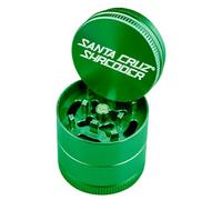 Santa Cruz Shredder Metal Herb Grinder Knurled Top for Stronger Grip 3 Piece Small 1.7" (Green)