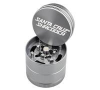 Santa Cruz Shredder Metal Herb Grinder Knurled Top for Stronger Grip 3 Piece Small 1.7" (Grey)