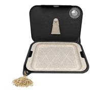 Santa Cruz Shredder Tray Kit with Spout for Easy Filling Smooth Rounded Edges - Small (Black)