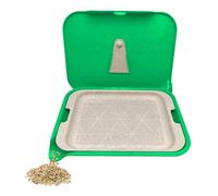 Santa Cruz Shredder Tray Kit with Spout for Easy Filling Smooth Rounded Edges - Small (Green)
