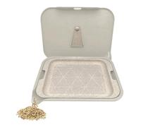 Santa Cruz Shredder Tray Kit With Spout For Easy Filling Smooth Rounded Edges - Small (White)
