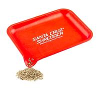 Santa Cruz Shredder Tray With Spout For Easy Filling Smooth Rounded Edges - Small (Red)
