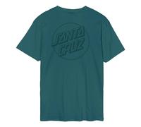 Santa Cruz Tonal Opus Dot Stripe Aqua Green T-Shirt Size M