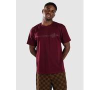 Santa Cruz Tonal Opus Dot Stripe T-Shirt dark plum XL