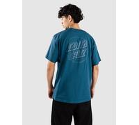 Santa Cruz Tonal Opus Dot Stripe T-Shirt dark teal XL
