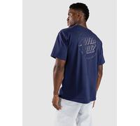 Santa Cruz Tonal Opus Dot Stripe T-Shirt midnight blue S