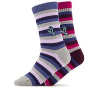 Santa Cruz - Women's Mini Hand Socks (2 Pack) - Sports socks size 4-7, multi