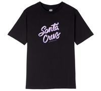 Santa Cruz - Women's Ribbon Script Front T-Shirt - T-shirt size 8, black