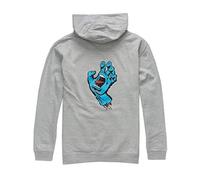 SANTA CRUZ Youth Pullover Hooded Sweatshirt Screaming Hand Skate Youth Sweatshirt, Grey Heather, L
