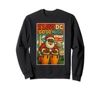 Santa DC Go-Go Music- Holiday Urban Streetwear Sweatshirt